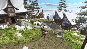 Monster Hunter Freedom 2 (EU) screen shot game playing